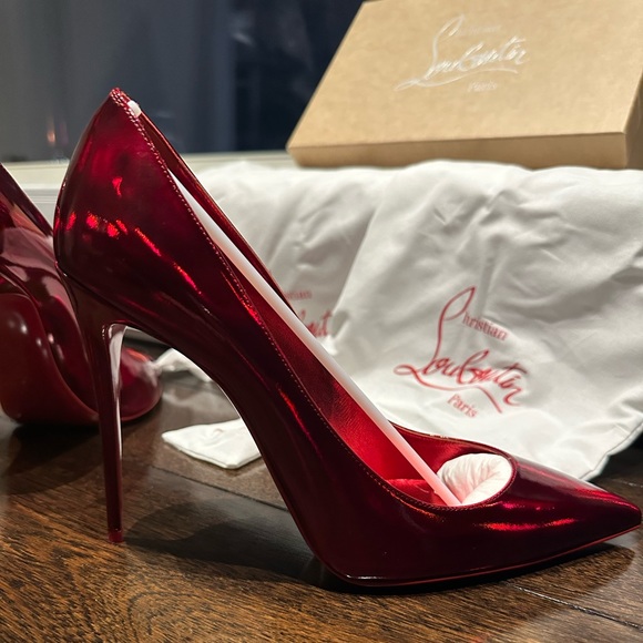 Christian Louboutin KATE 100 LOUBI PATENT PSYCHIC 42 - Picture 4 of 9